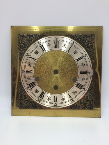 Vintage brass wall clock - vintage,