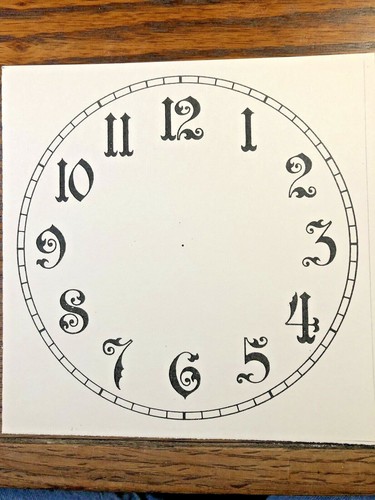 Inch paper clock - dial,