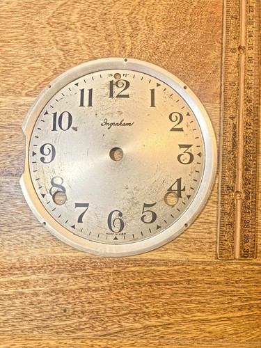 Ingraham clock dial pan - pan, metal