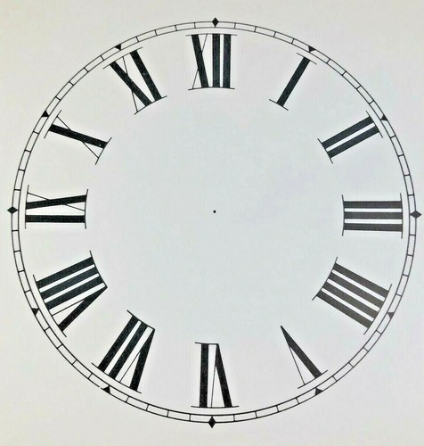 Inch paper clock - inch,