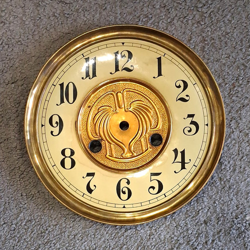 Round clock dial face - round, insert
